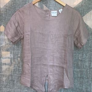 RACHEL ZOE PERFECT SHIRT IN LINEN